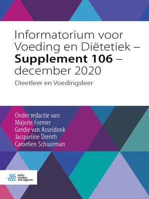 cover image of Informatorium voor Voeding en Diëtetiek – Supplement 106 – december 2020
